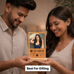Personalized Spotify Song Wooden Photo Frame – Custom Music Plaque Table Top Gift 4x6" | Love Craft Gifts™