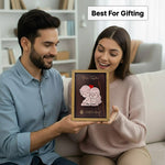 Personalized Spotify Wooden Couple Frame – Custom Photo & Song Code Plaque (6×8 Inch) | Love Craft Gifts