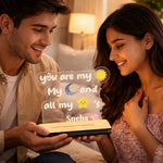 You Are My Sun, Moon & Stars – Personalized Name Acrylic LED Lamp | Love Craft Gifts
