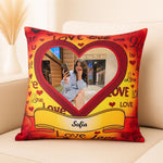 Personalized Love Cushion with Photo & Name | Love Craft Gifts