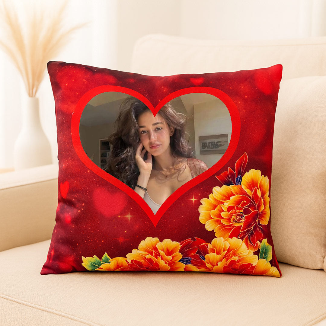 Personalized Heart Photo Cushion | Love Craft Gifts