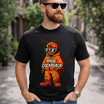 Proud Cockroach Graphic T-Shirt for Men & Women | Viral Gen Z Satirical Streetwear Tee Inspired by Internet Meme Culture - Black | Available in S, M, L, XL & XXL | Love Craft Gifts™