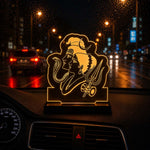 Shiv Parvati LED Car Dashboard Lamp – Premium Acrylic Mahadev Mata Parvati Dashboard Light for Car Interior Decor, Spiritual Gift for Home, Office & Vehicle | LoveCraftGifts™