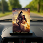 Acrylic Car Dashboard Frame – Shiva & Parvati (4x6 inches)