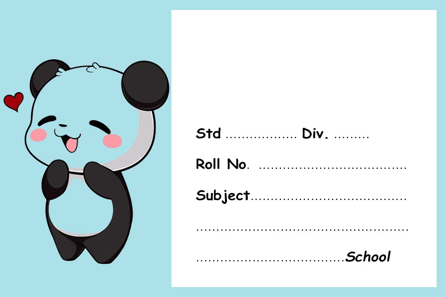 Simple Panda Name Slips