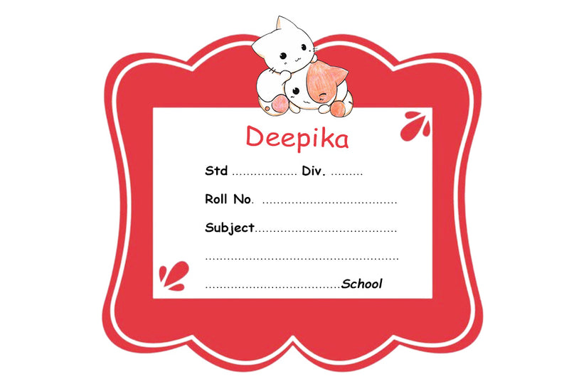 Simple Red Name Slips