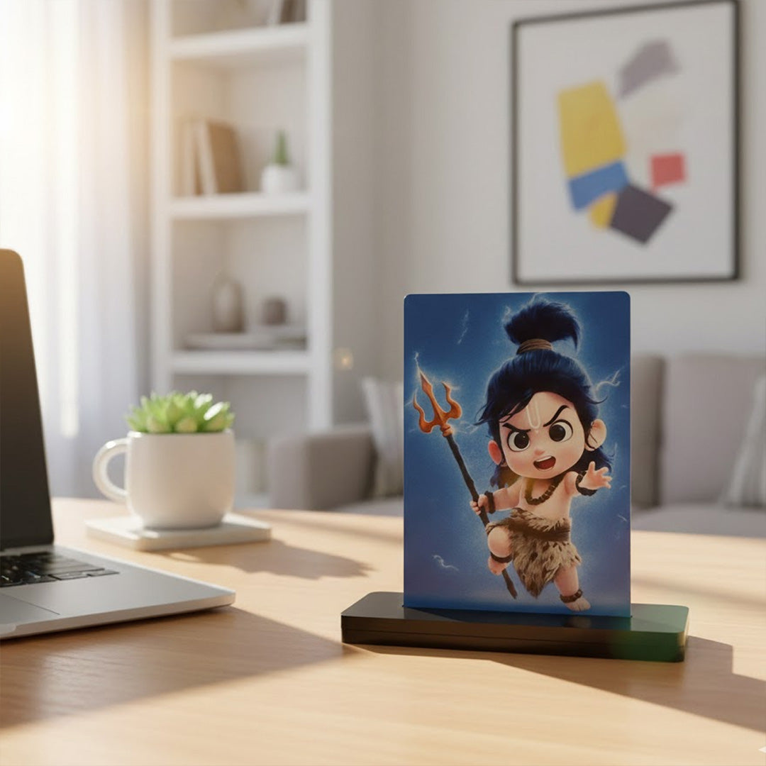 Baby Shiv Ji Acrylic Table Lamp (2.5×3.5 Inch) | Love Craft Gifts