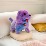Colorful Dog Plush Toy with Bell Collar | Love Craft Gifts