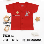 Soft Cotton Baby Night Suit Set (0–18 Months) – Red Color | Love Craft Gifts