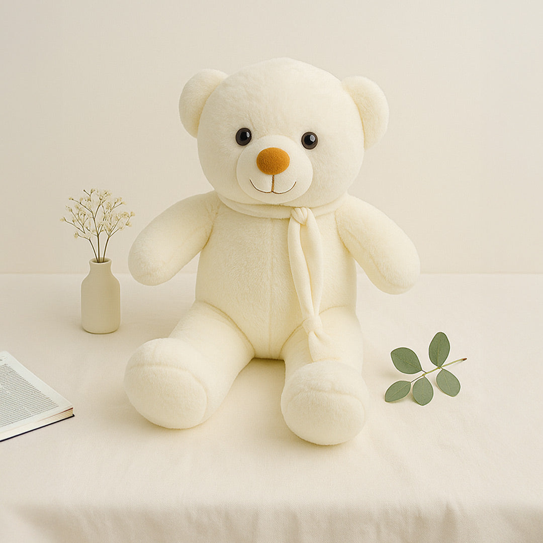 Cream Teddy Bear Plush Toy – Soft, Cuddly Gift for Kids & Loved Ones | Love Craft Gifts