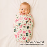 Teddy-Hug Baby Blanket Set | Super Soft Fleece Comforter with Plush Toy | Love Craft Gifts