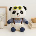 Cute Panda Plush Toy with Goggles – Soft & Dressed Teddy | Love Craft Gifts