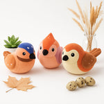 Set of 3 Plush Bird Toys – Soft Stuffed Animal Birds in Assorted Colors | Love Craft Gifts