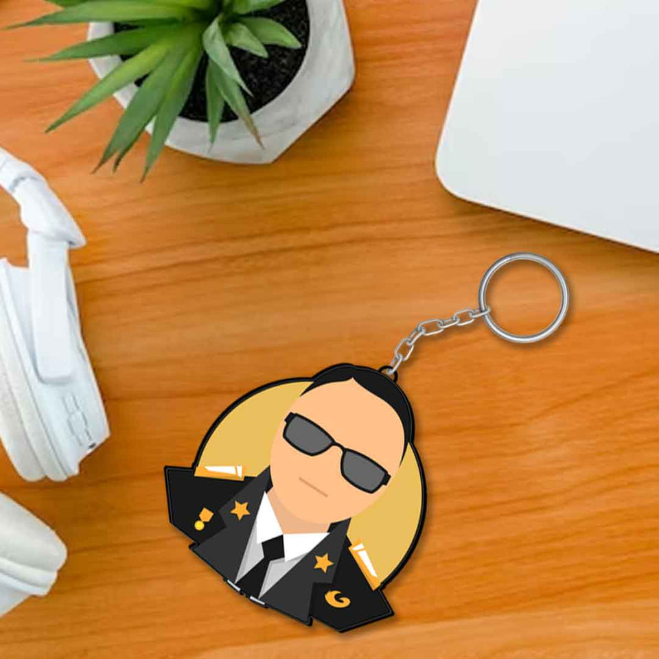 Officer Keychain Or Keyring | Love Craft Gifts