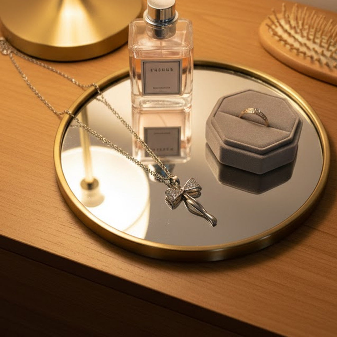 Bow Knot Pendant Necklace – Elegant Silver-Plated Jewelry for Women | Love Craft Gifts