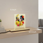Premanand Maharaj LED Acrylic Lamp with Warm Light (5 × 6.5 Inch) | Love Craft Gifts