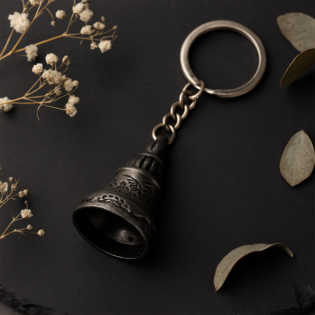 Guardian Bell Keychain – Antique Protection Charm | Love Craft Gifts