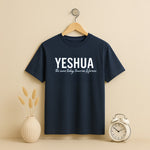 Yeshua Faith Quote T-Shirt – Christian Minimalist Typography Tee | Love Craft Gifts