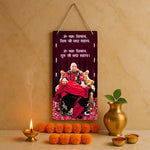 Guruji (Nirmal Singh Maharaj) Om Namah Shivay Mantra Spiritual Wooden Wall Hanging – 9×18 inch | Divine Wall Décor | Love Craft Gifts