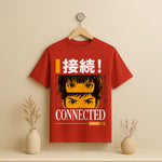 Connected Anime Back Print T-Shirt – Japanese Inspired Dual-Eye Graphic Tee | Love Craft Gifts