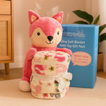 Teddy-Hug Baby Blanket Set | Super Soft Fleece Comforter with Plush Toy | Love Craft Gifts