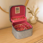 Personalized Grey Jewellery Storage Box | Love Craft Gifts