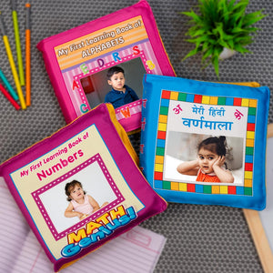 Ultimate Learning Pillow Trio - Alphabet, Varnmala & Mathematics Combo
