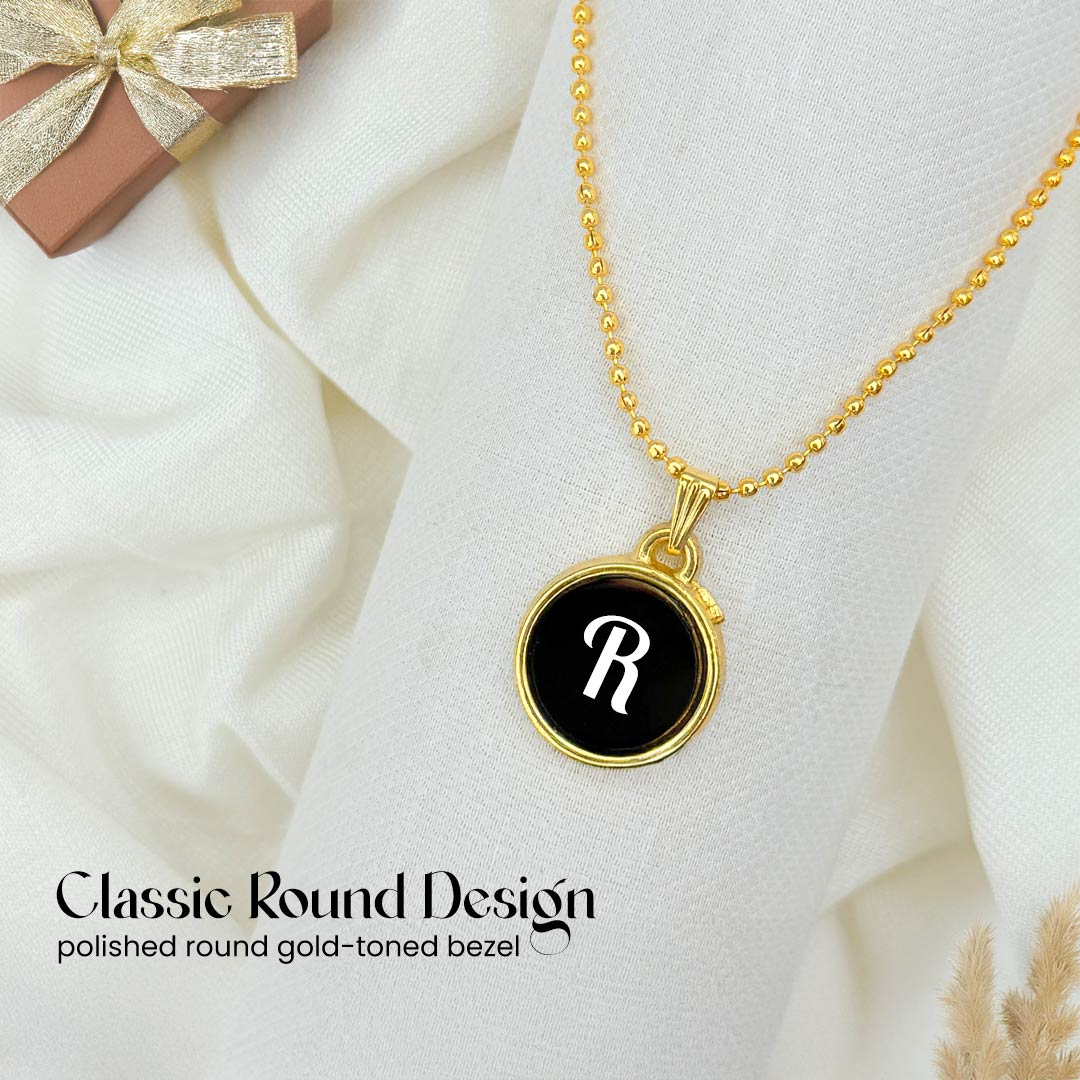 Personalized Initial Pendant Necklace – Elegant Custom Letter Jewelry