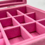 Pink Velvet Jewellery Organizer Box | Love Craft Gifts