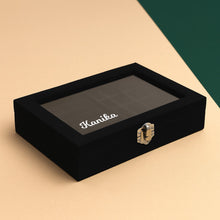 Black Velvet Jewellery Organizer Box