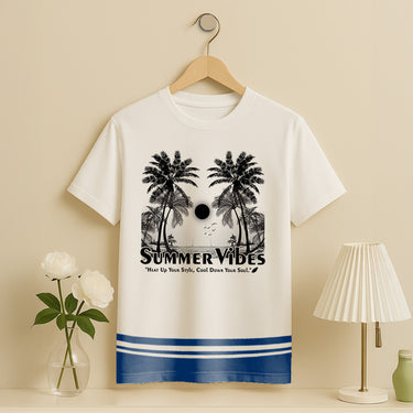 Summer Vibes Graphic T-Shirt – Tropical Beach Print Tee | Love Craft Gifts