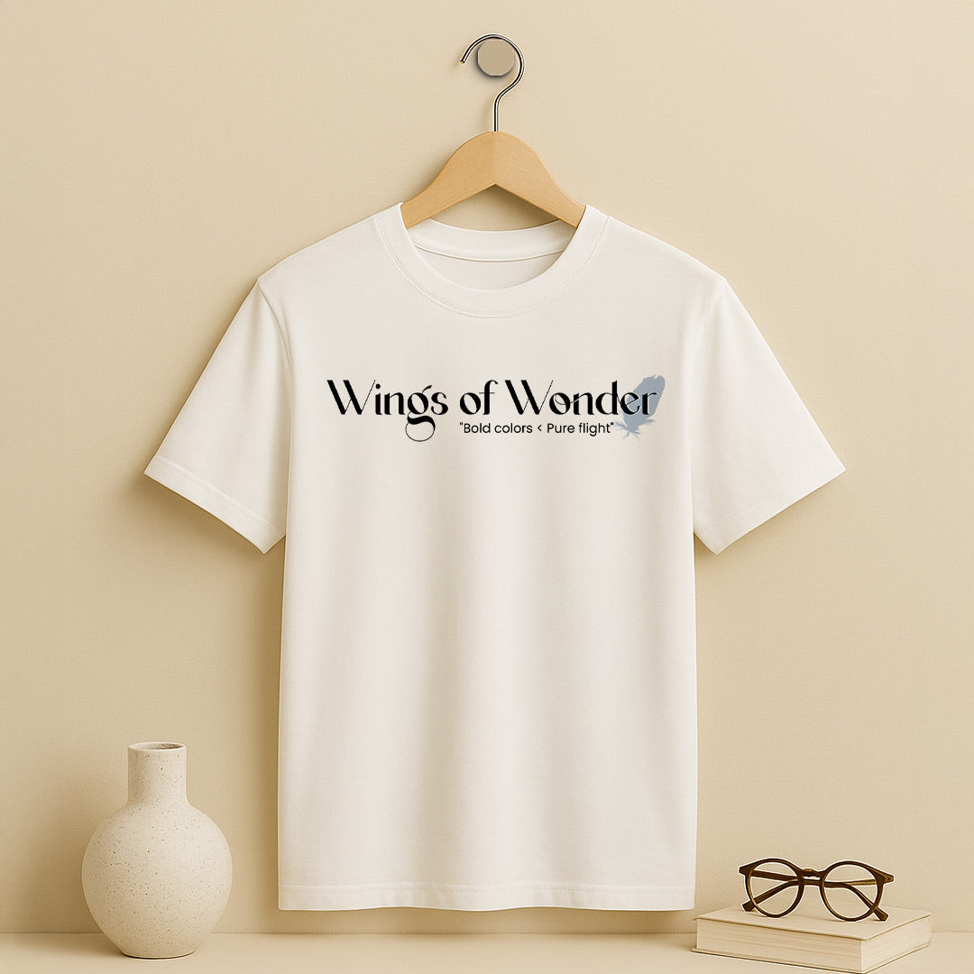Wings of Wonder T-Shirt – Bold Typography Tee with Uplifting Theme| Love Craft Gifts