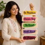 Wooden Inspirational Wall Hanging | Dream Big Work Hard Quote | Love Craft Gifts™