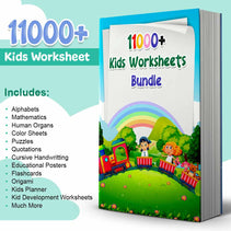 Online Worksheet For Kids Early Learning- Brain & Fun Activities Bundle (3 to 8 years)