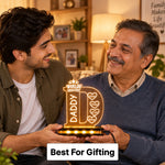 World’s Greatest Daddy Personalized Lamp | Custom Heart Names | Love Craft Gifts™
