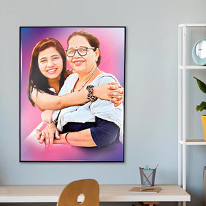 Digital Acrylic Oil Painting For Mother