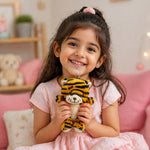 Personalized Cute Tiger Soft Toy – Custom Name Plush Teddy Gift for Kids | Love Craft Gifts™