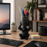 Gorilla Barrel Desk Organizer Pen Stand (Standard Size) – Unique Plastic Office Decor Gift | Love Craft Gifts™