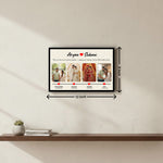 Personalized Love Story Frame (12×8 Inch) – Couple Journey Photo Frame