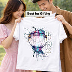 Personalized Hot Air Balloon Name T-Shirt for Kids – Custom Printed White Tee | Love Craft Gifts