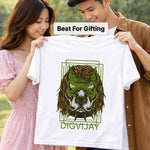 Personalized Fierce Lion Graphic T-Shirt – Custom Name Printed Bold Animal Design Tee for Boys & Men | Love Craft Gifts