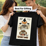Looney Tunes Graphic Print Black T-Shirt – Unisex Cartoon Style Tee | Love Craft Gifts