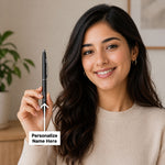 Personalized Black Pen with Silver Tip (Standard Size) – Premium Custom Name Writing Gift for Professionals | Love Craft Gifts™