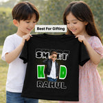 Personalized Smart Kid Boys T-Shirt – Custom Name & Photo Printed Black Tee for Kids | Love Craft Gifts