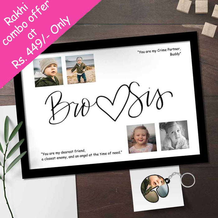 Photo Collage Frame-Brother Sister Photo Frame | Love Craft Gifts