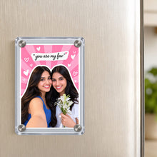 Personalized Best Friend Acrylic Photo Fridge Magnet | BFF Friendship Gift | Love Craft Gifts™