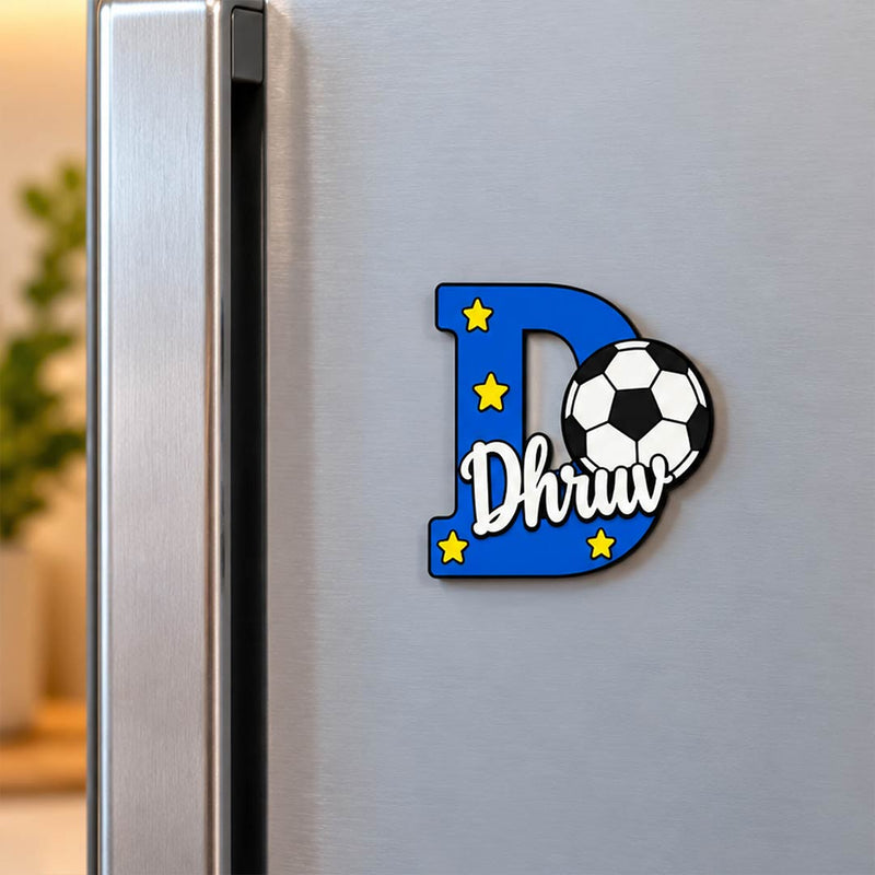 Personalized Fridge Magnet  2x2" | Custom Alphabet Magnet with Themed Character & Kids Designs | Love Craft Gifts™