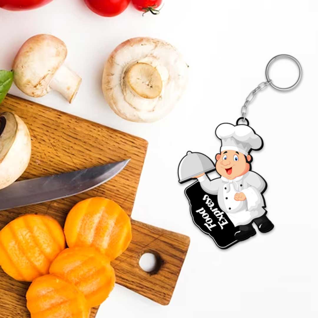Chef Keychain With Name | Love Craft Gifts