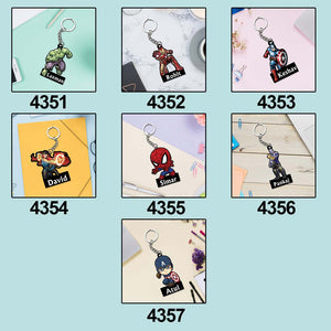 Avengers Keychain With Name | Love Craft Gifts