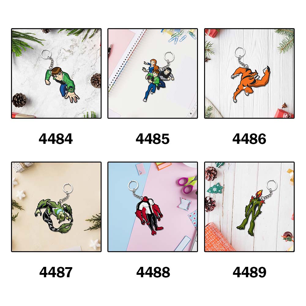 Ben 10 Characters Or Alien Force Keychain | Love Craft Gifts